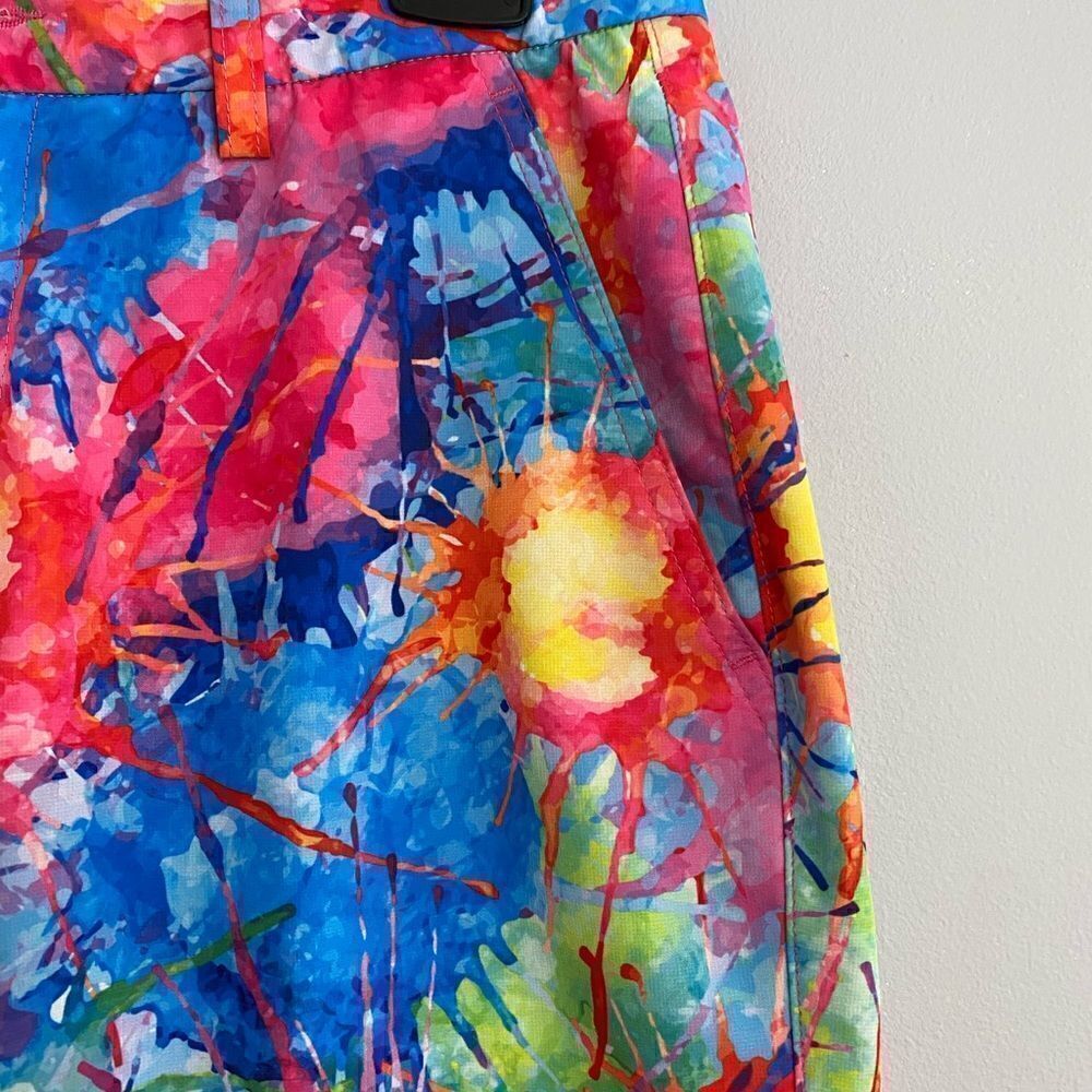 HRESKI Explosion of Color Golf Shorts Men Size 30 - Picture 5 of 8
